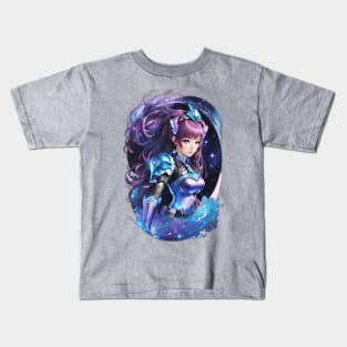 Andromeda Constellations: Celestial AI Anime Characters Kids T-Shirt